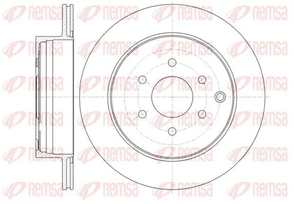 Handler.Part Brake disc KAWE 6135410 2