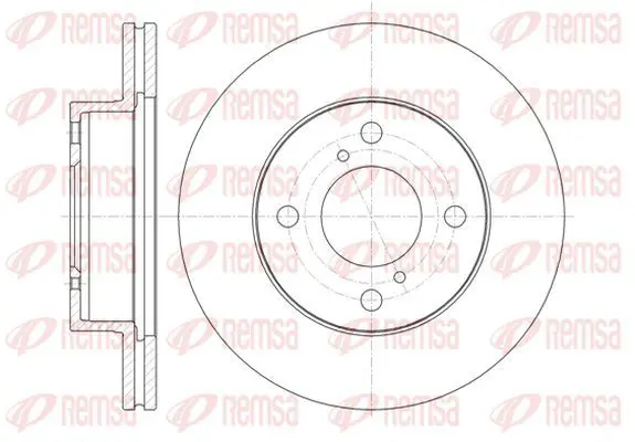 Handler.Part Brake disc KAWE 6137110 2