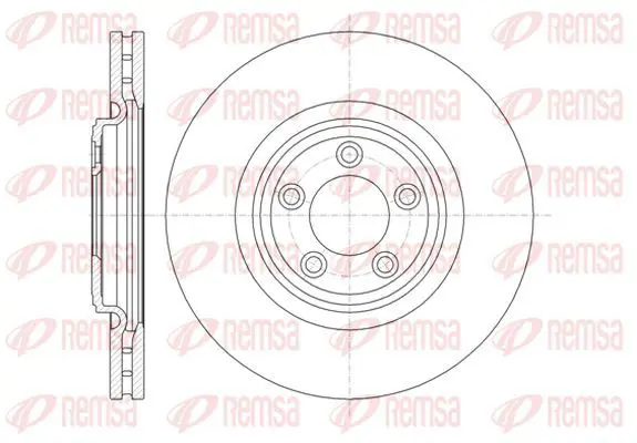 Handler.Part Brake disc KAWE 6137410 2