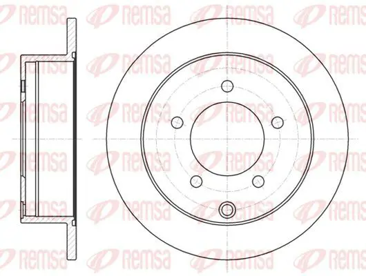 Handler.Part Brake disc KAWE 6137700 2