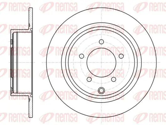 Handler.Part Brake disc KAWE 6155400 2