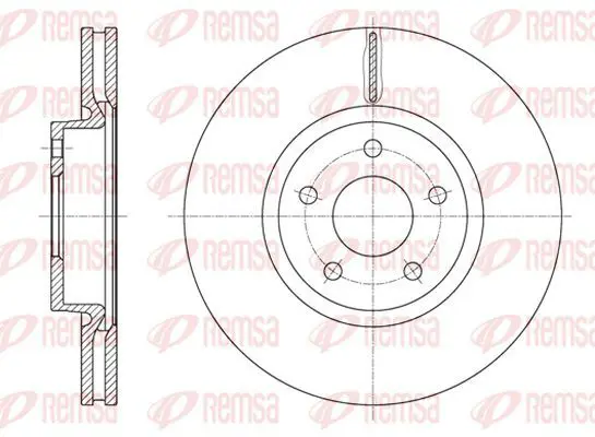 Handler.Part Brake disc KAWE 6156210 2