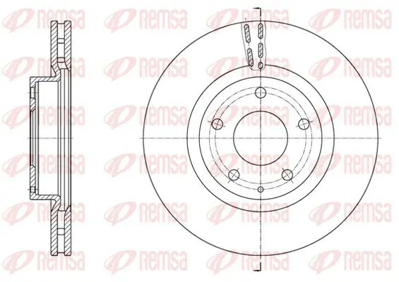 Handler.Part Brake disc KAWE 6157410 2