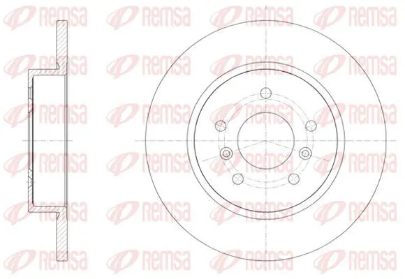 Handler.Part Brake disc KAWE 6158200 2