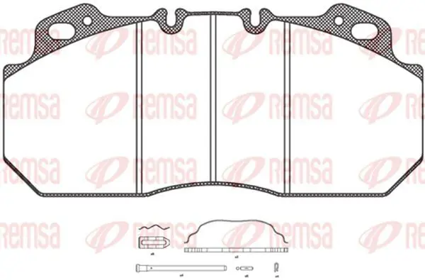 Handler.Part Brake pad set, disc brake KAWE JCA62230 2