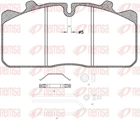 Handler.Part Brake pad set, disc brake KAWE JCA65830 2