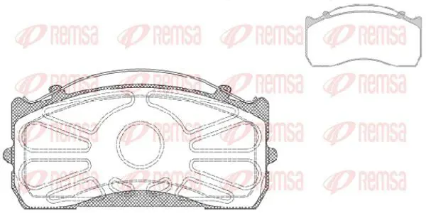 Handler.Part Brake pad set, disc brake KAWE JCA81500 2