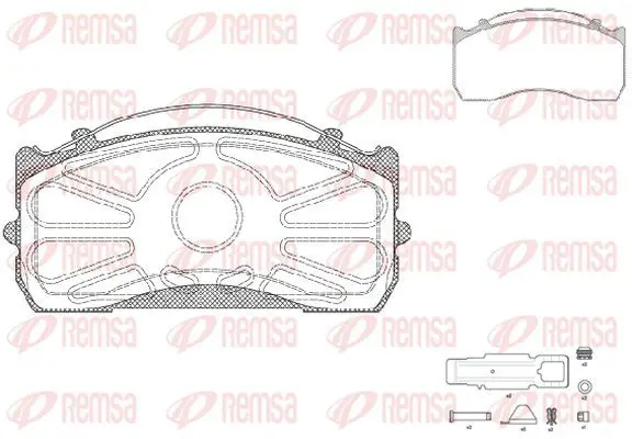 Handler.Part Brake pad set, disc brake KAWE JCA81580 2