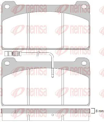 Handler.Part Brake pad set, disc brake KAWE JCA82340 2