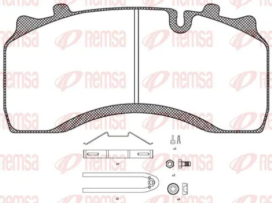 Handler.Part Brake pad set, disc brake KAWE JCA103230 2