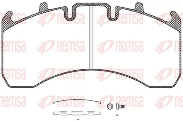 Handler.Part Brake pad set, disc brake KAWE JCA115600 2