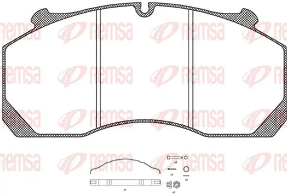 Handler.Part Brake pad set, disc brake KAWE JCA115780 2