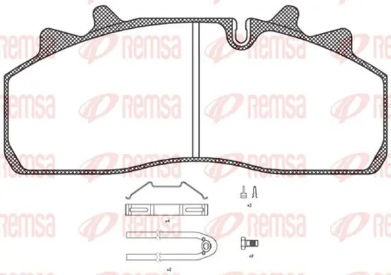 Handler.Part Brake pad set, disc brake KAWE JCA125480 2