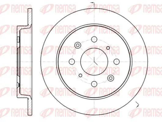 Handler.Part Brake disc KAWE 6139500 2