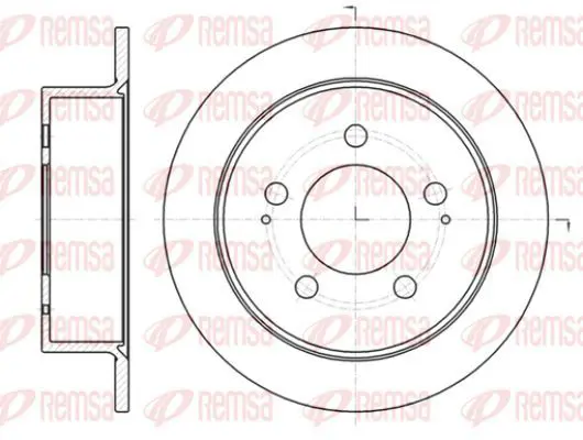 Handler.Part Brake disc KAWE 6141400 2