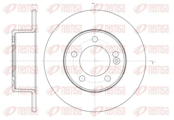 Handler.Part Brake disc KAWE 6143300 2