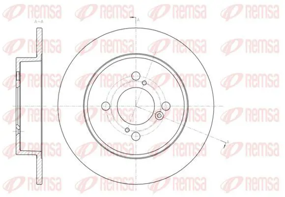 Handler.Part Brake disc KAWE 6148300 2