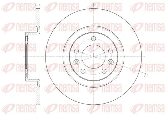 Handler.Part Brake disc KAWE 6147300 2