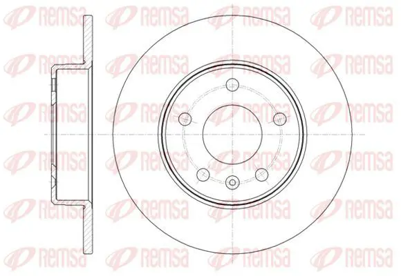 Handler.Part Brake disc KAWE 6146800 2