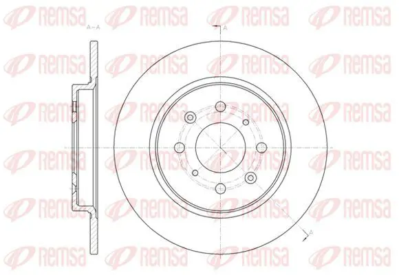 Handler.Part Brake disc KAWE 6146100 2