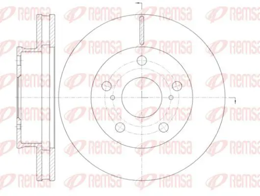 Handler.Part Brake disc KAWE 6142110 2