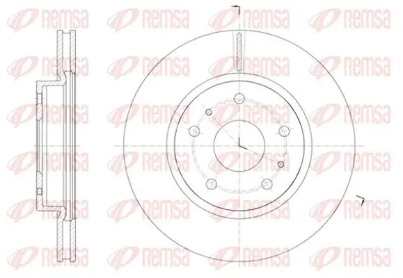 Handler.Part Brake disc KAWE 6142310 2