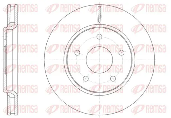 Handler.Part Brake disc KAWE 6139310 2