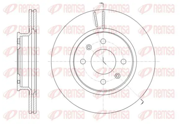 Handler.Part Brake disc KAWE 6142410 2