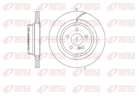 Handler.Part Brake disc KAWE 6140410 2