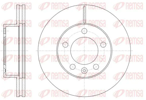 Handler.Part Brake disc KAWE 6147510 2