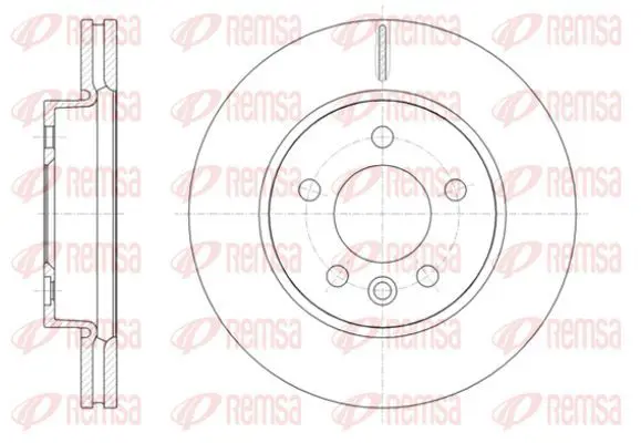 Handler.Part Brake disc KAWE 6141810 2