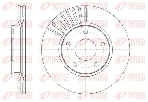 Handler.Part Brake disc KAWE 6146610 2