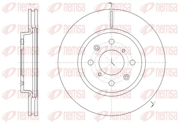 Handler.Part Brake disc KAWE 6148110 2