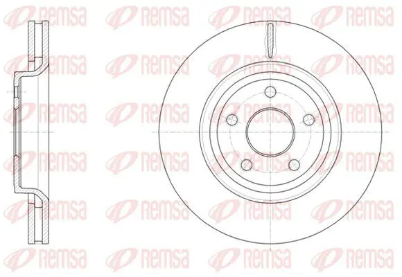 Handler.Part Brake disc KAWE 6151210 2