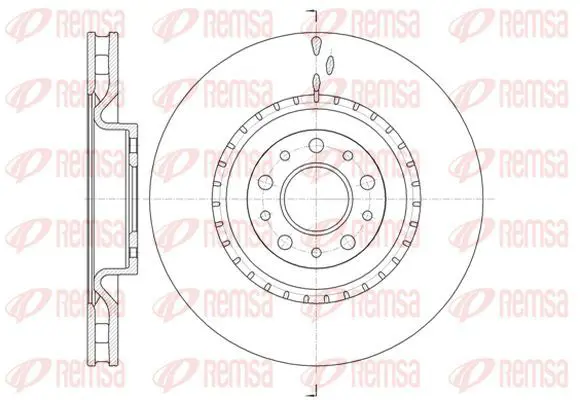 Handler.Part Brake disc KAWE 6145810 2