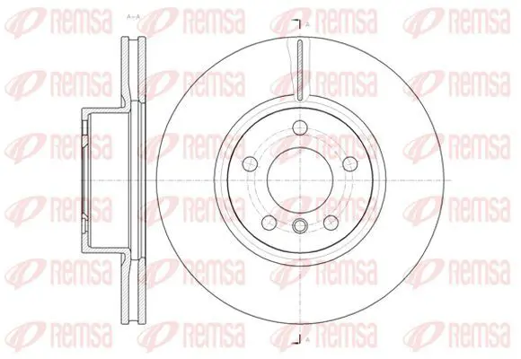 Handler.Part Brake disc KAWE 6145410 2