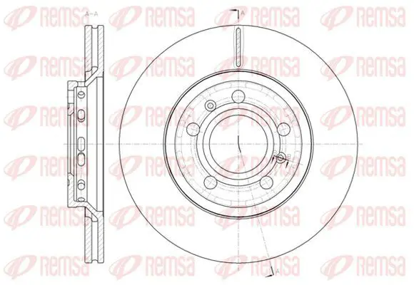 Handler.Part Brake disc KAWE 6144710 2