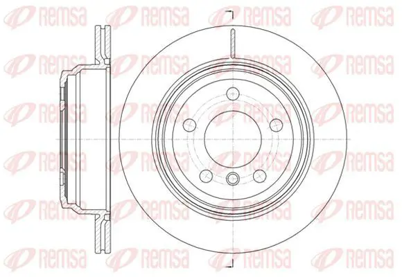 Handler.Part Brake disc KAWE 6145310 2