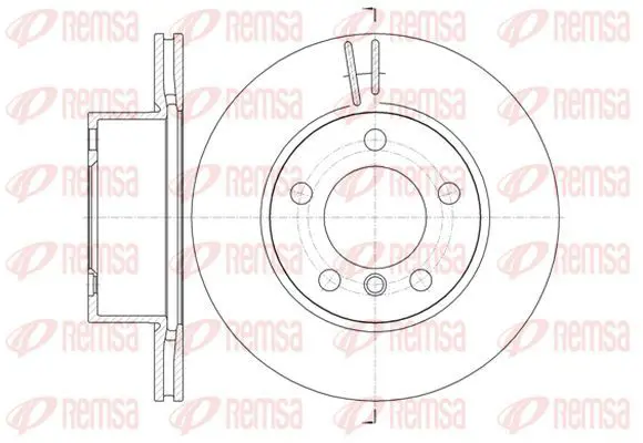 Handler.Part Brake disc KAWE 6144810 2