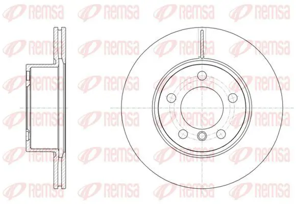 Handler.Part Brake disc KAWE 6144910 2