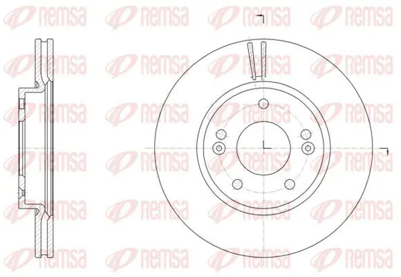 Handler.Part Brake disc KAWE 6150710 2