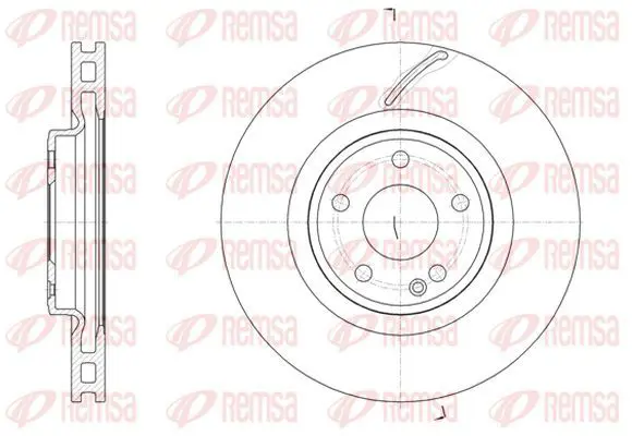 Handler.Part Brake disc KAWE 6152410 2