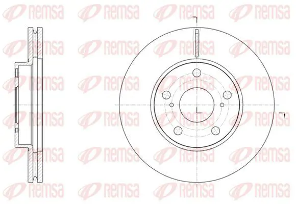 Handler.Part Brake disc KAWE 6153910 2