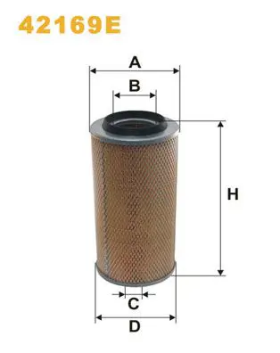 Handler.Part Air filter WIX 42169E 1