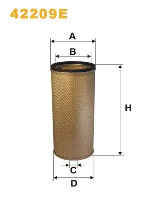 Handler.Part Secondary air filter WIX 42209E 1