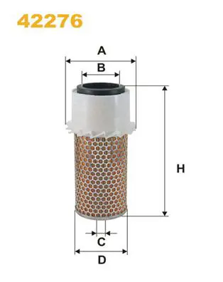 Handler.Part Air filter WIX 42276 1