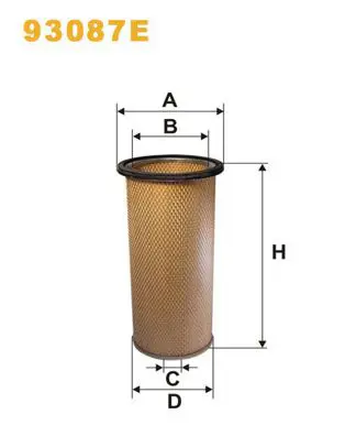 Handler.Part Secondary air filter WIX 93087E 1