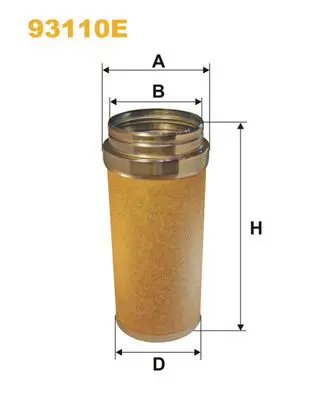 Handler.Part Secondary air filter WIX 93110E 1