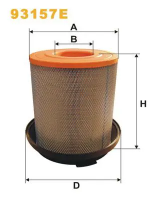 Handler.Part Air filter WIX 93157E 1