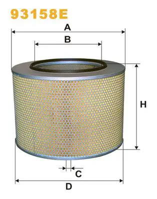 Handler.Part Air filter WIX 93158E 1